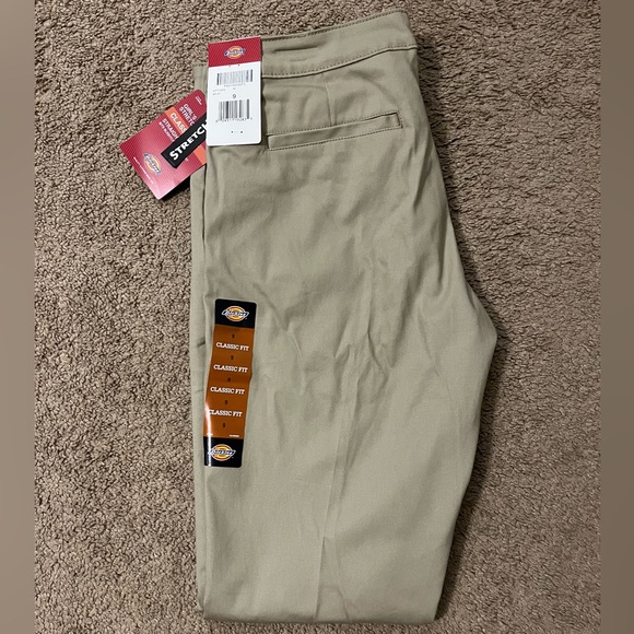 Dickies Girl’s Stretch Khaki Chinos - Picture 1 of 5